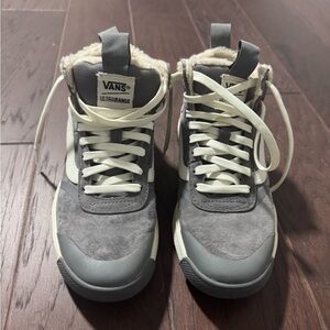 Vans Ultrarange Gray and White High-Top Sneakers